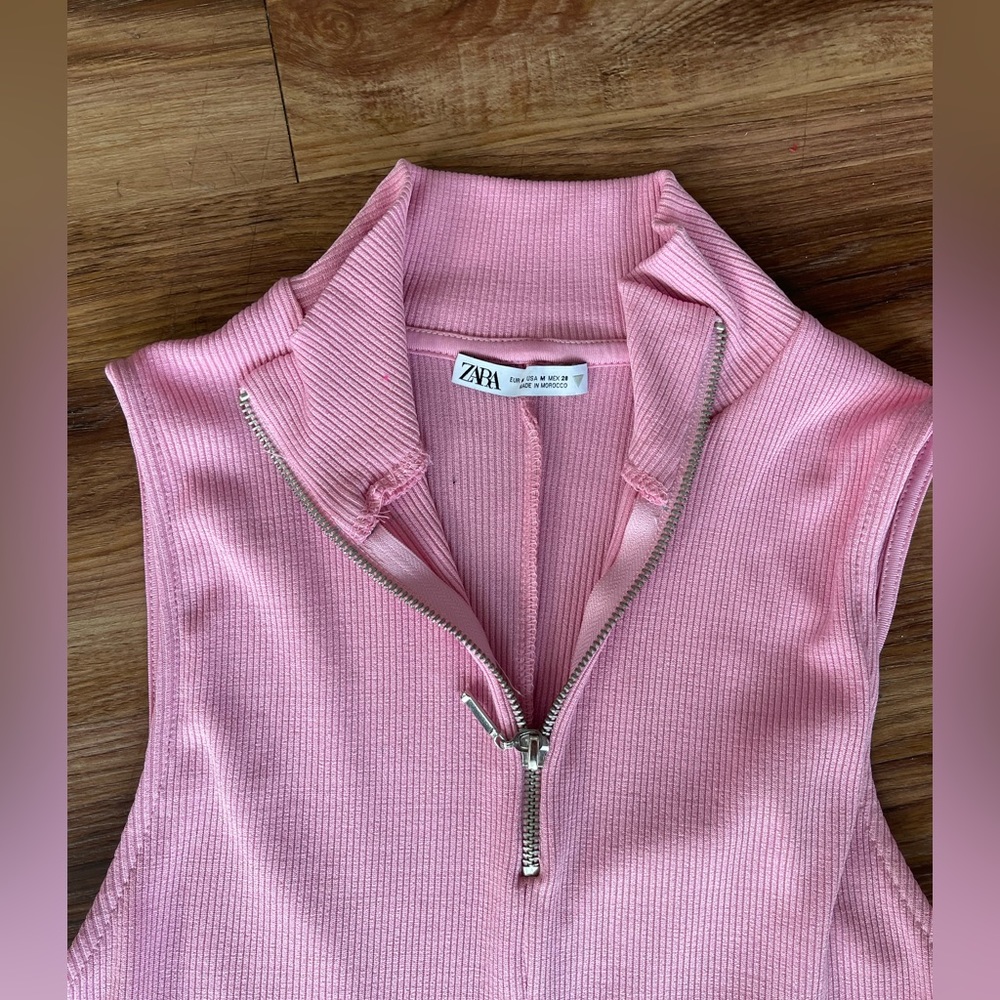 Zara Collared Skater Dress with zipper - Picture 4 of 5